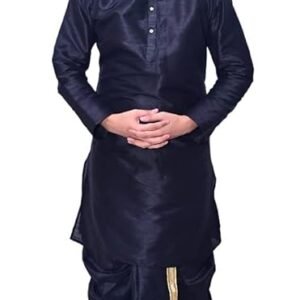 Om Shubh Mangalam Men's Dupion Silk Fancy Dhoti Kurta Set