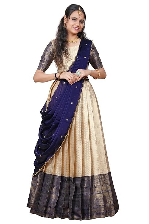 Fabcartz Tranding South Indian Pattu Lehenga Choli For Women - Image 2