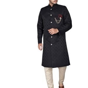 Mens Ethnic Wear Indo Western Kurta Pyjama Set